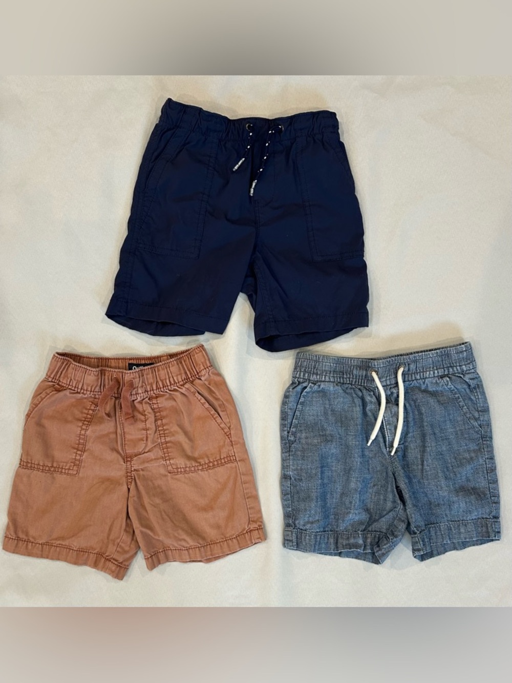 Lot of 3 Toddler Pull on Shorts | OshKosh B'gosh & GAP | 3T